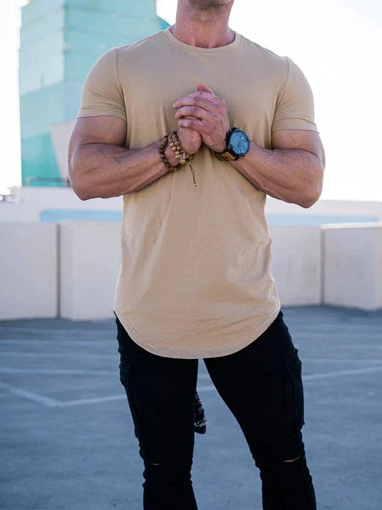 T-shirt muscle d'été pour hommes pour les entraînements en salle de sport