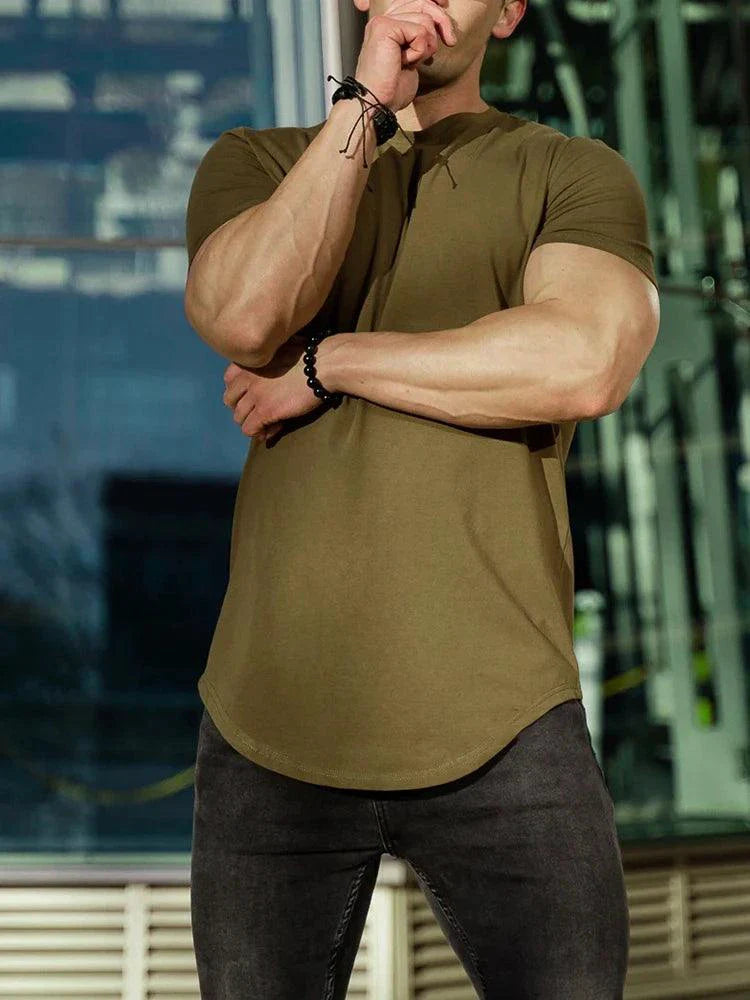 T-shirt muscle d'été pour hommes pour les entraînements en salle de sport