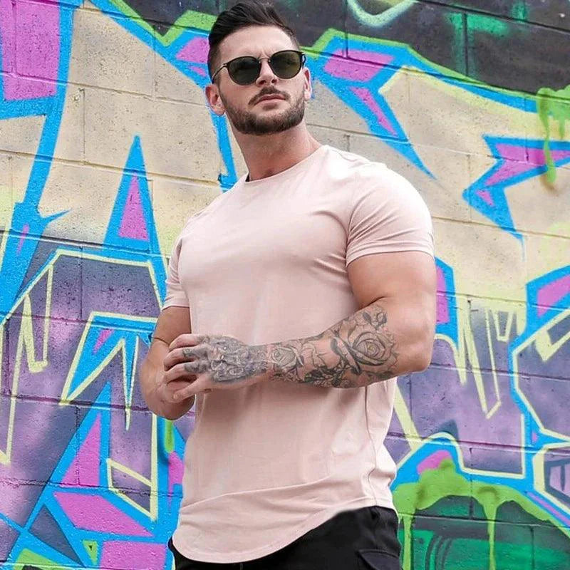 T-shirt muscle d'été pour hommes pour les entraînements en salle de sport