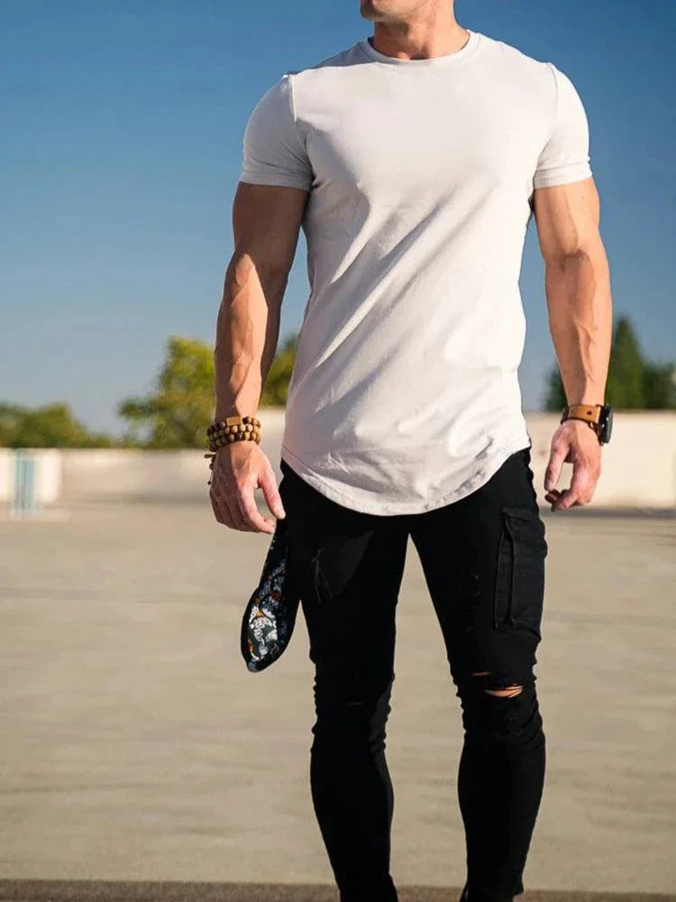 T-shirt muscle d'été pour hommes pour les entraînements en salle de sport