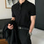Polo de Cuello de Solapa de Punto Texturizado para Hombre