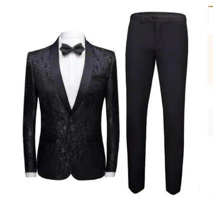 Ensemble de Costume de Mariage pour Hommes - Tenue Formelle Élégante
