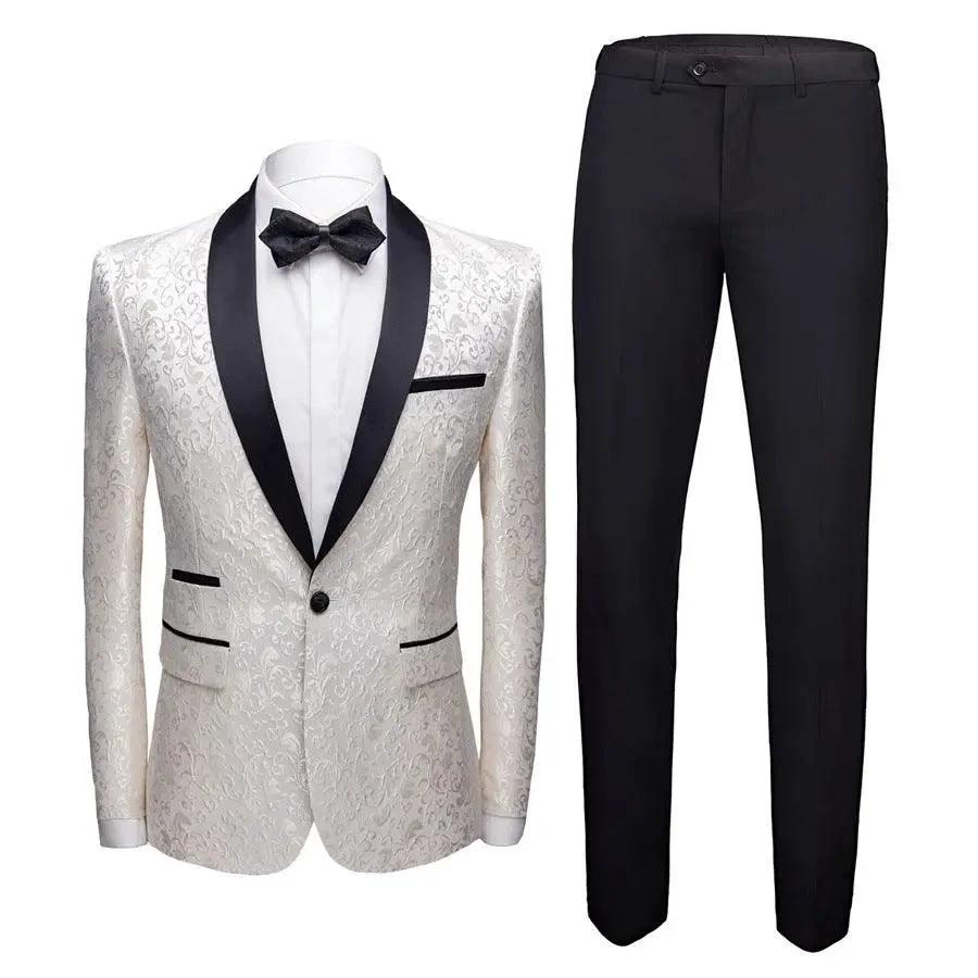 Ensemble de Costume de Mariage pour Hommes - Tenue Formelle Élégante