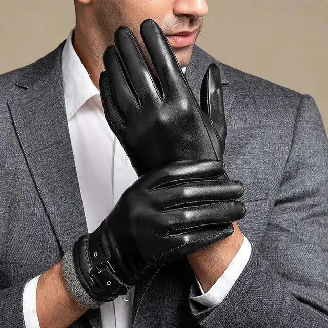 Gants en cuir d'hiver premium pour hommes