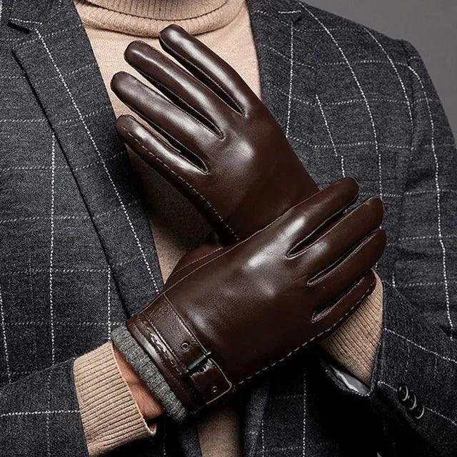 Gants en cuir d'hiver premium pour hommes