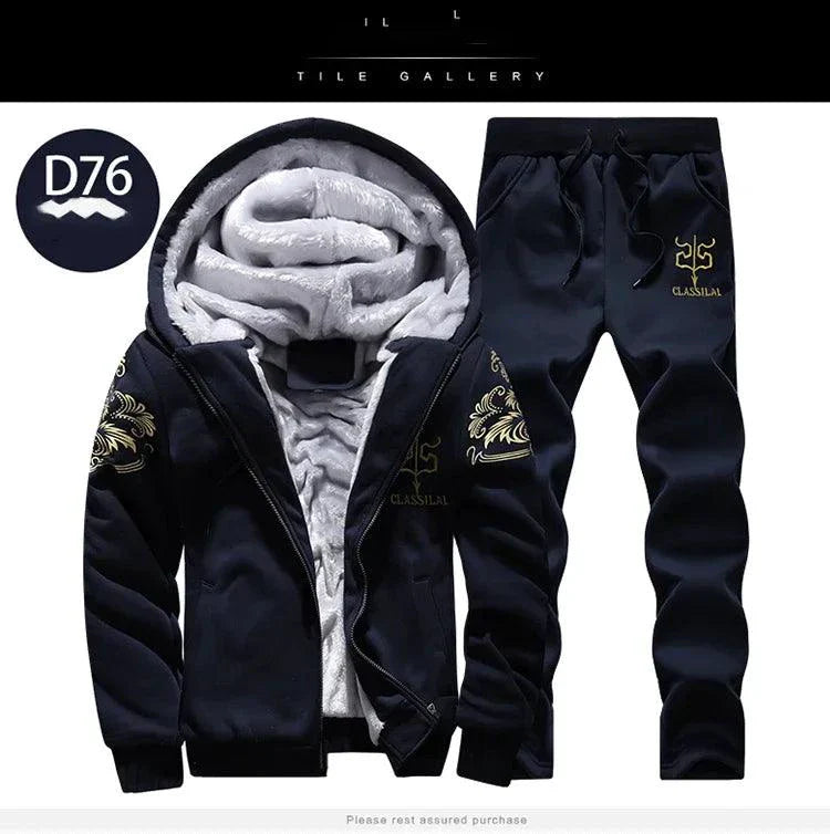 Conjunto Deportivo de Invierno para Hombre: Conjunto Acogedor de 2 Piezas