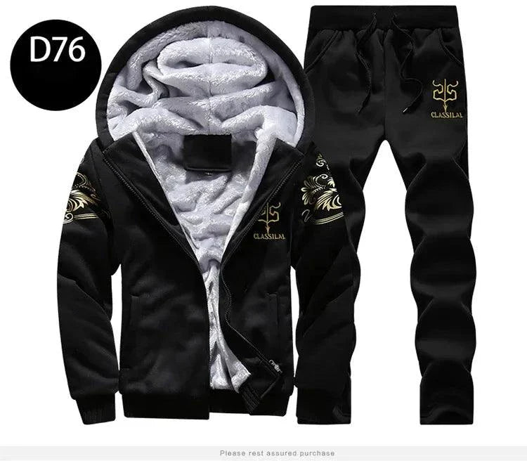 Conjunto Deportivo de Invierno para Hombre: Conjunto Acogedor de 2 Piezas