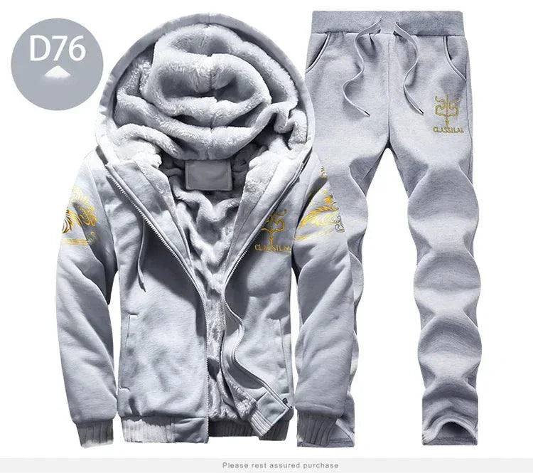 Conjunto Deportivo de Invierno para Hombre: Conjunto Acogedor de 2 Piezas
