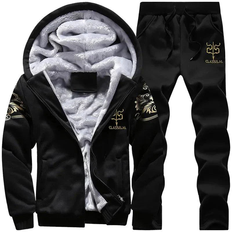 Conjunto Deportivo de Invierno para Hombre: Conjunto Acogedor de 2 Piezas