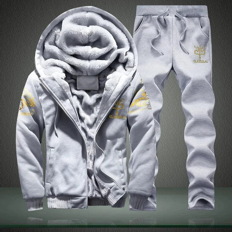Conjunto Deportivo de Invierno para Hombre: Conjunto Acogedor de 2 Piezas