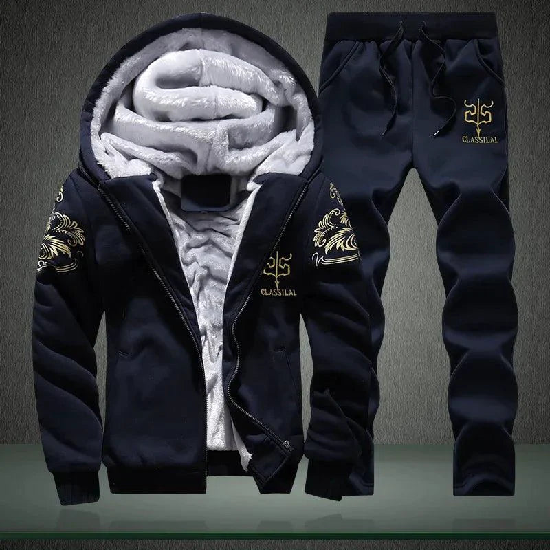 Conjunto Deportivo de Invierno para Hombre: Conjunto Acogedor de 2 Piezas