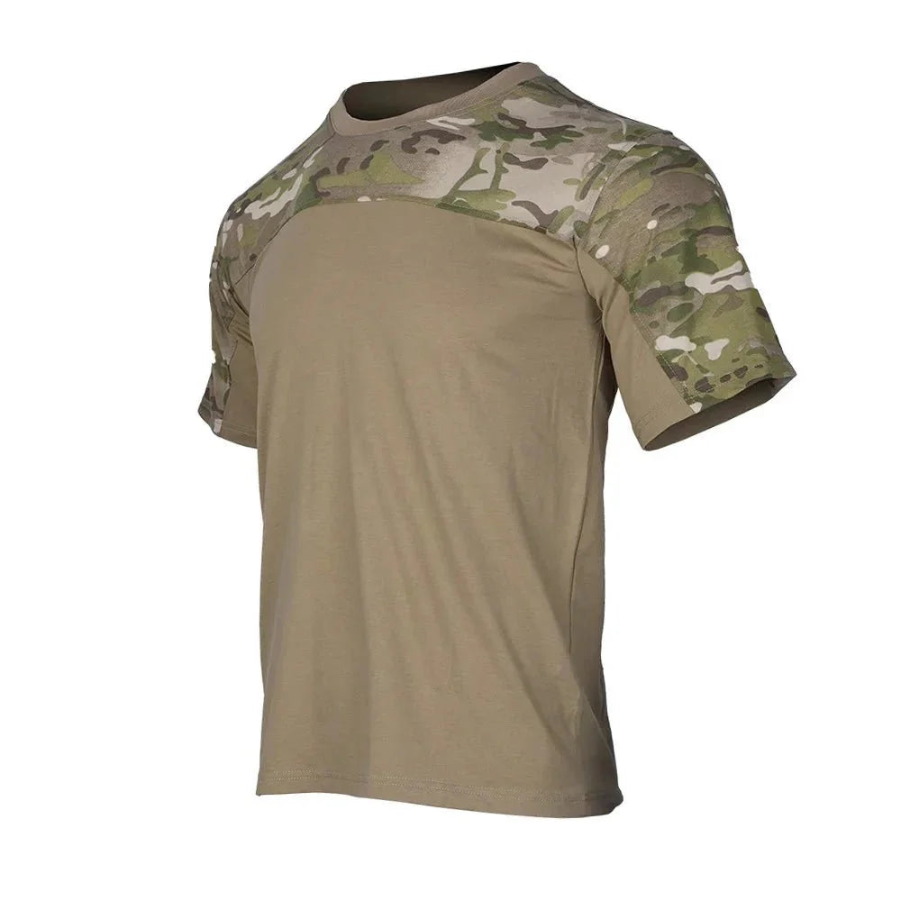 Chemise de combat tactique camouflage pour hommes - Vêtements actifs de plein air