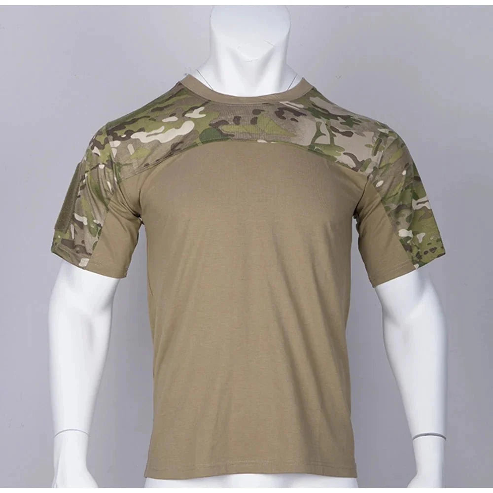 Chemise de combat tactique camouflage pour hommes - Vêtements actifs de plein air