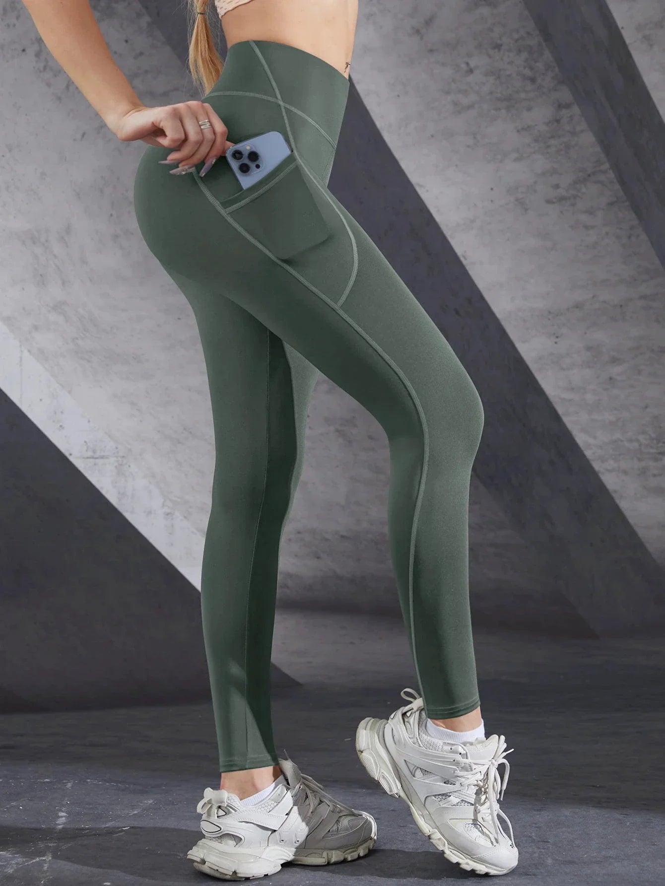 Leggings de Cintura Alta para Mujeres con Bolsillos para un Estilo de Vida Activo