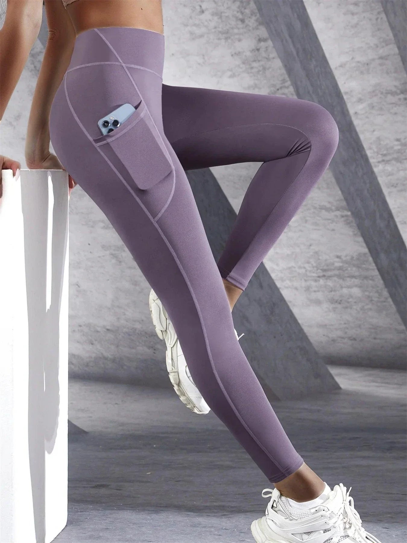Leggings de Cintura Alta para Mujeres con Bolsillos para un Estilo de Vida Activo