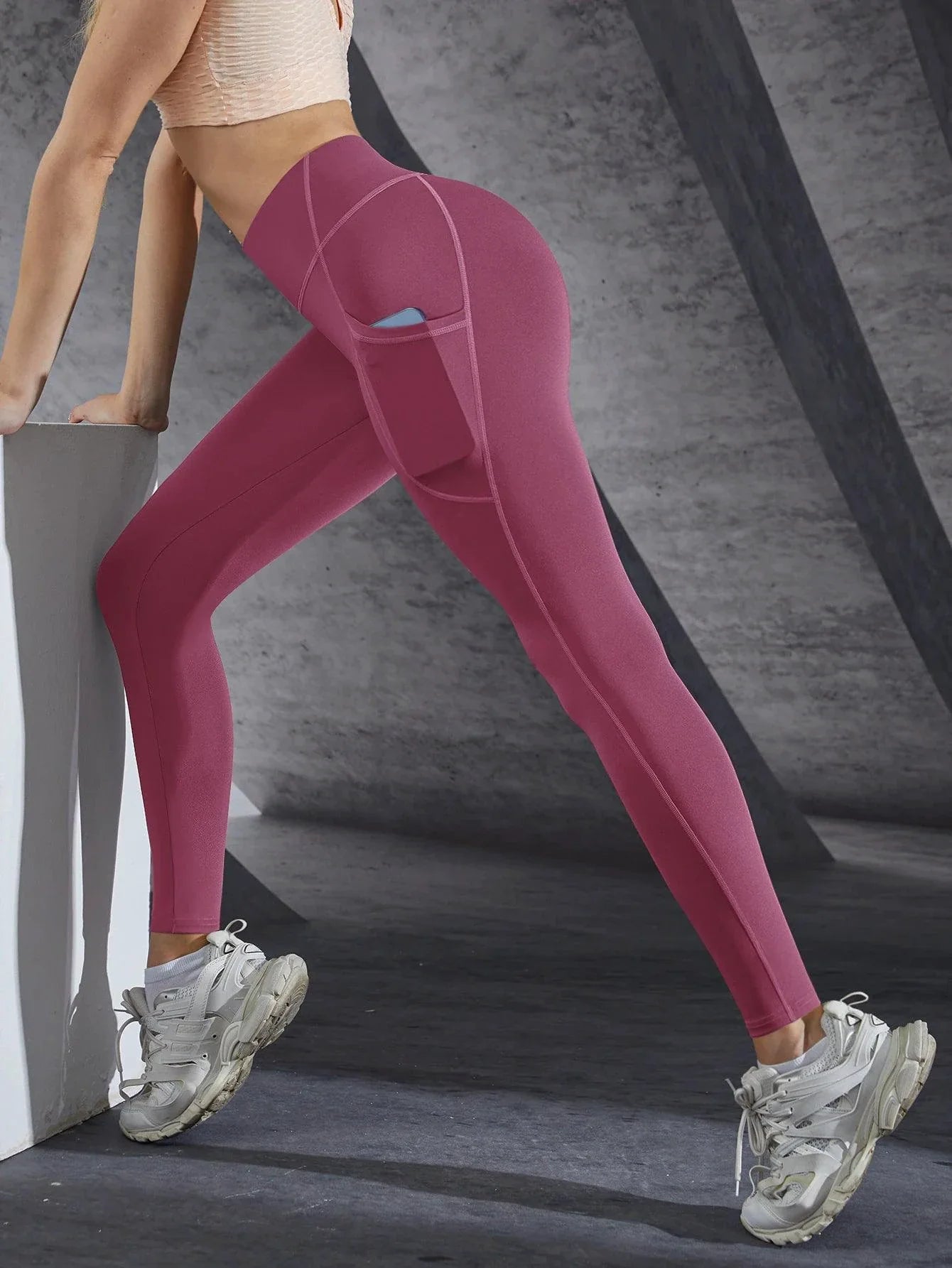 Leggings de Cintura Alta para Mujeres con Bolsillos para un Estilo de Vida Activo