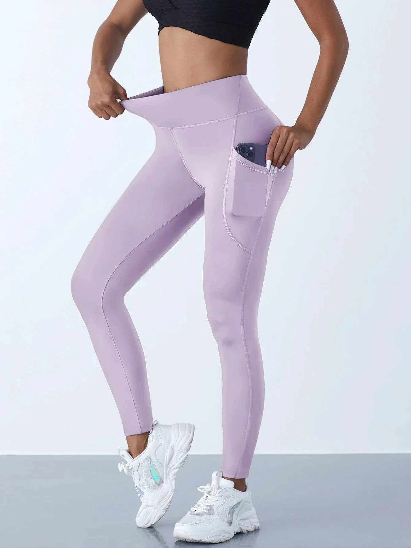 Leggings de Cintura Alta para Mujeres con Bolsillos para un Estilo de Vida Activo