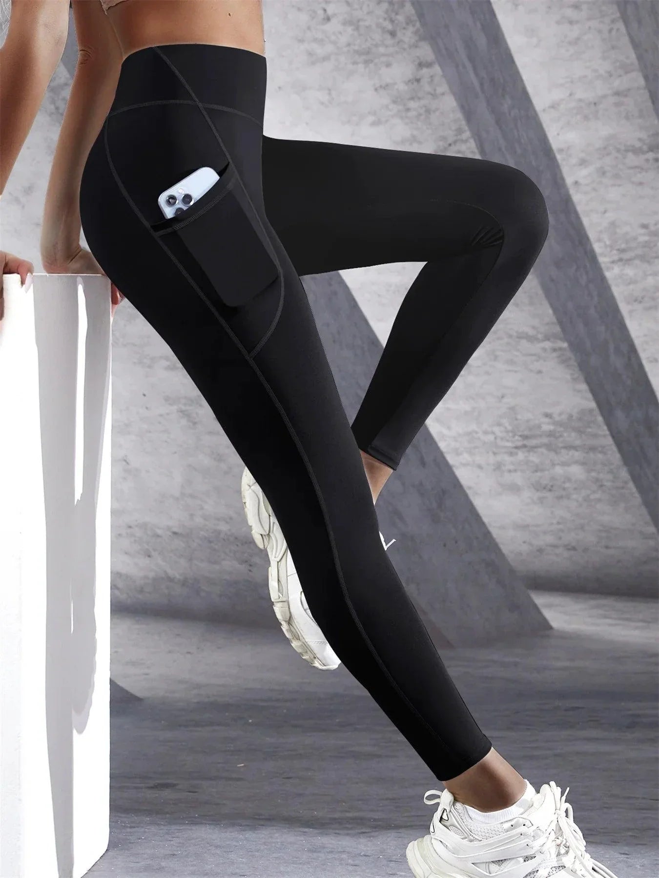 Leggings de Cintura Alta para Mujeres con Bolsillos para un Estilo de Vida Activo