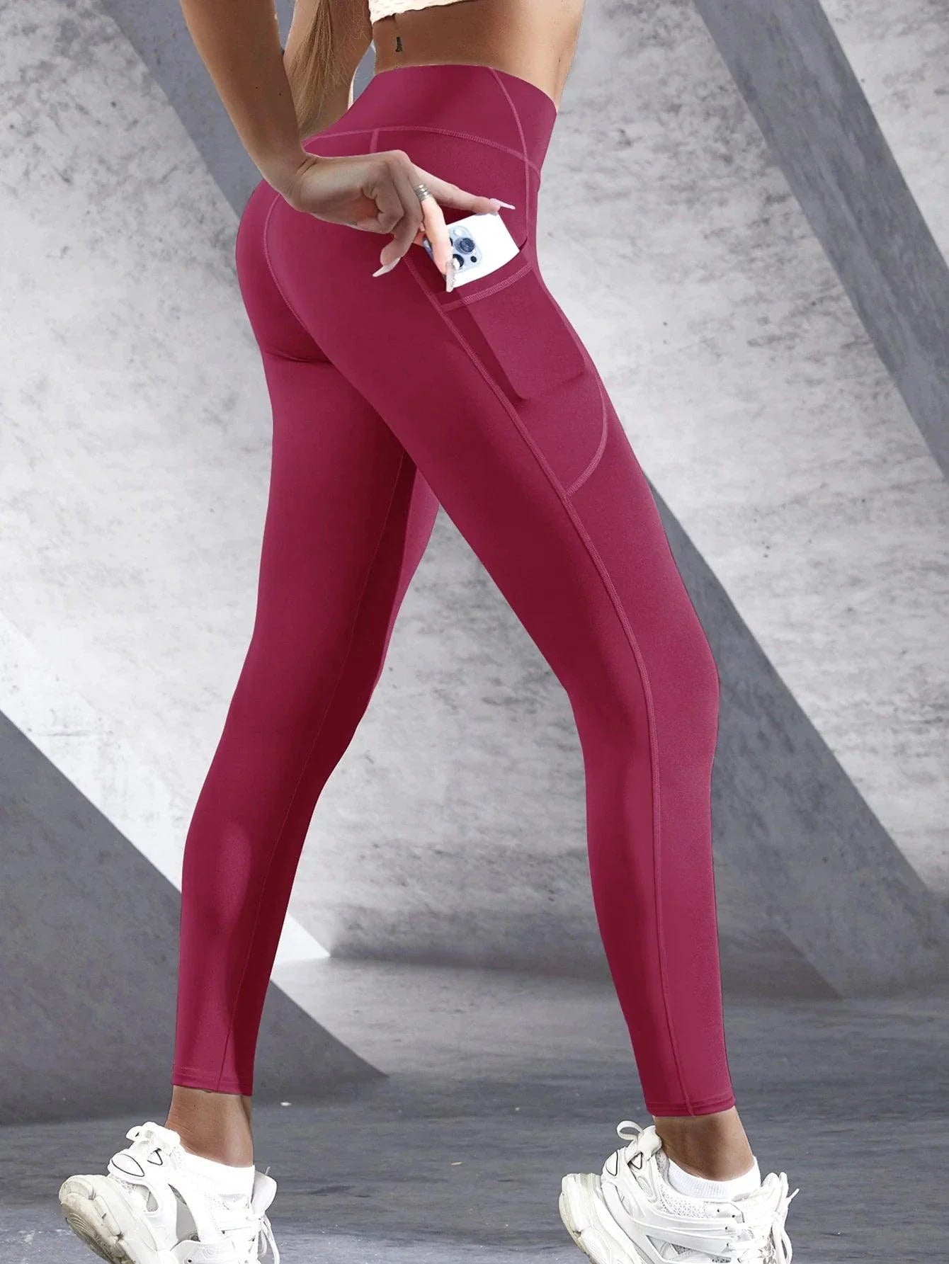 Leggings de Cintura Alta para Mujeres con Bolsillos para un Estilo de Vida Activo