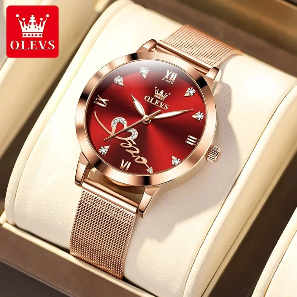 Reloj de Lujo para Damas OLEVS - Reloj de Cuarzo en Oro Rosa