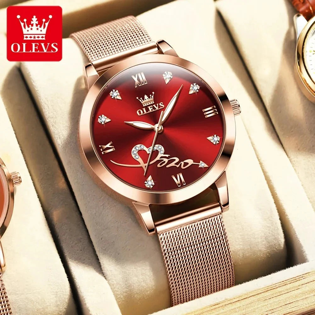 Reloj de Lujo para Damas OLEVS - Reloj de Cuarzo en Oro Rosa
