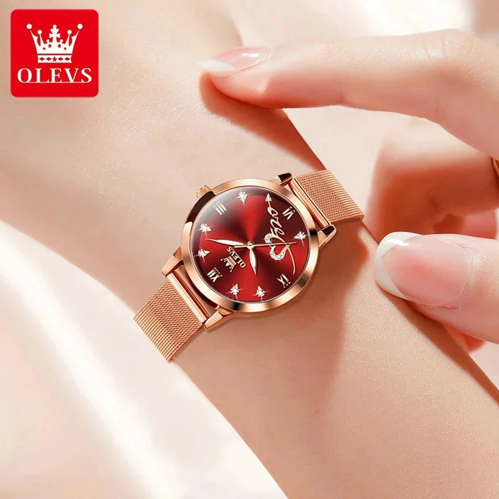 Reloj de Lujo para Damas OLEVS - Reloj de Cuarzo en Oro Rosa