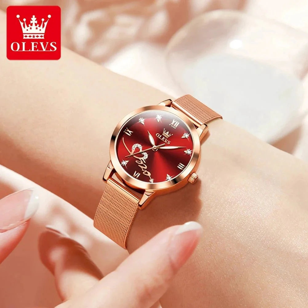 Reloj de Lujo para Damas OLEVS - Reloj de Cuarzo en Oro Rosa
