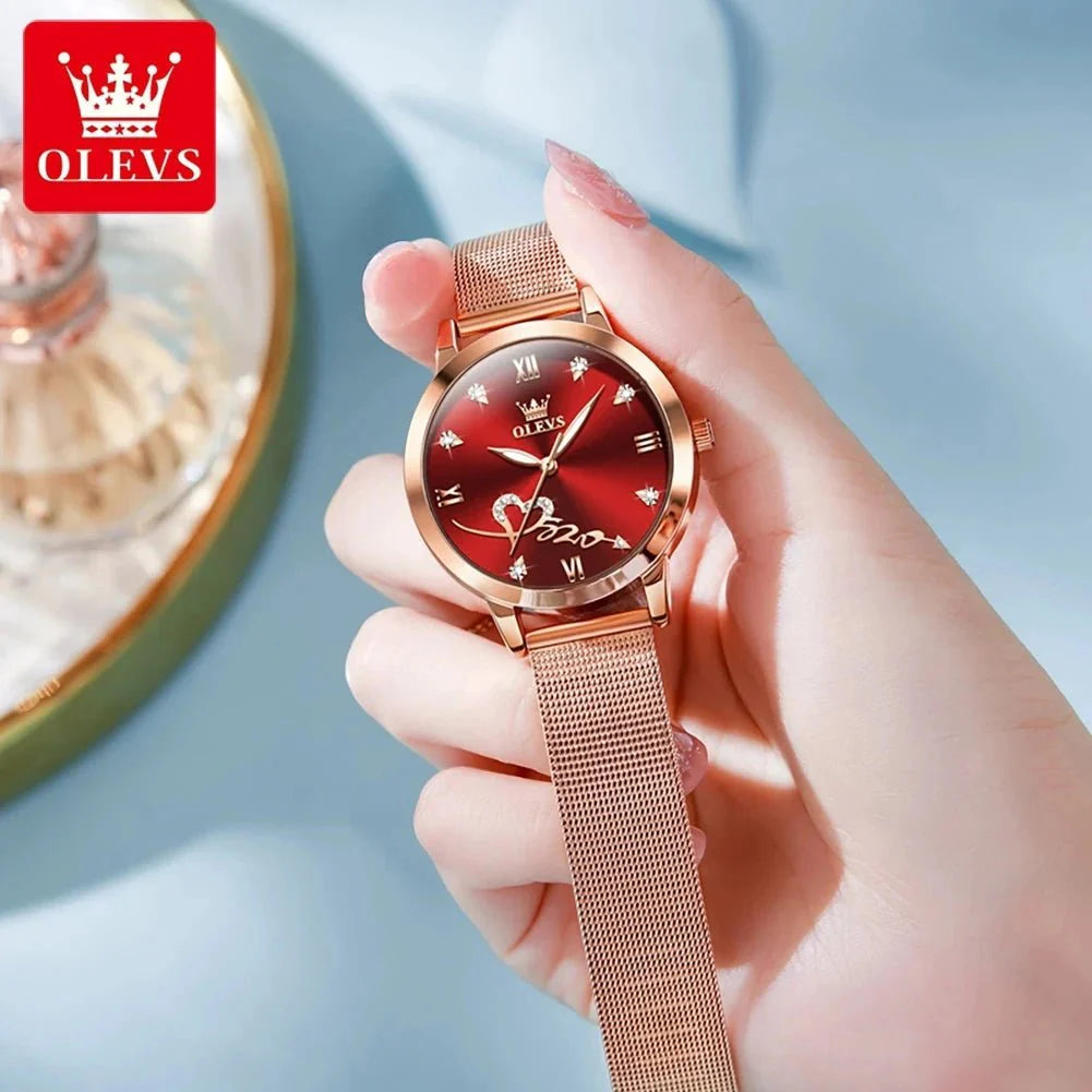 Reloj de Lujo para Damas OLEVS - Reloj de Cuarzo en Oro Rosa