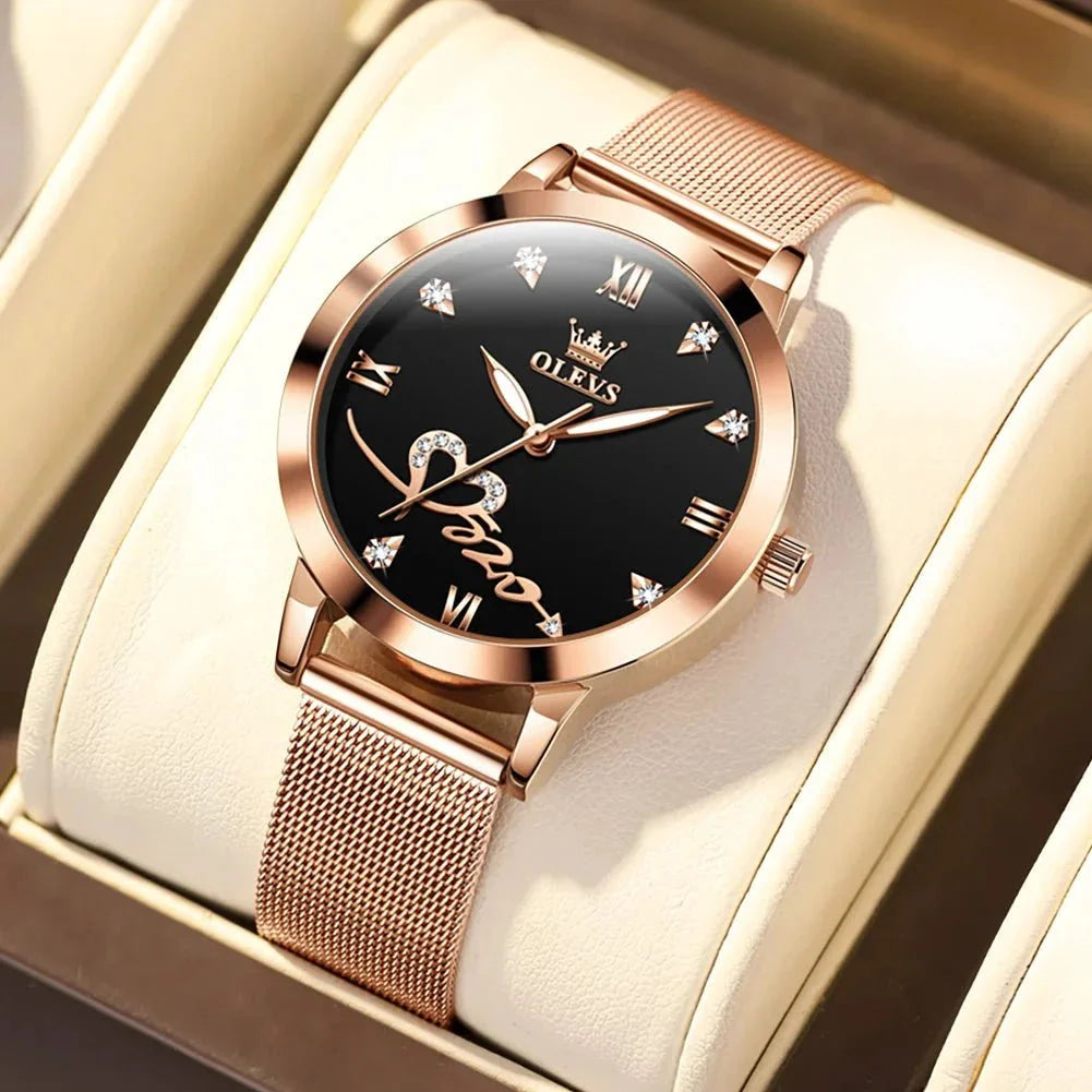 Reloj de Lujo para Damas OLEVS - Reloj de Cuarzo en Oro Rosa