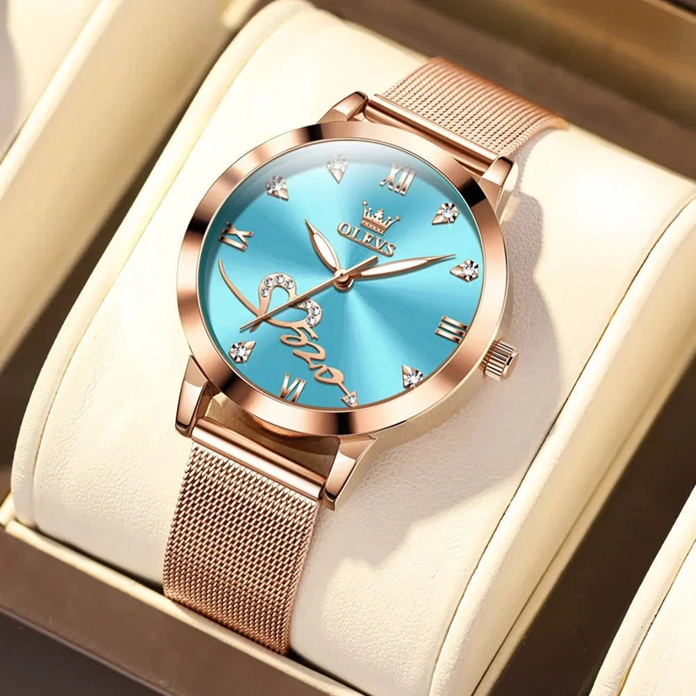Reloj de Lujo para Damas OLEVS - Reloj de Cuarzo en Oro Rosa