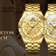 OLEVS Luxury Gold Men's Chronograph Watch