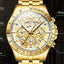 OLEVS Luxury Gold Men's Chronograph Watch