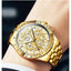 OLEVS Luxury Gold Men's Chronograph Watch
