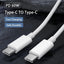 Cable USB-C a USB Tipo-C PD 60W - Carga Rápida y Sincronización de Datos