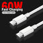 Cable USB-C a USB Tipo-C PD 60W - Carga Rápida y Sincronización de Datos