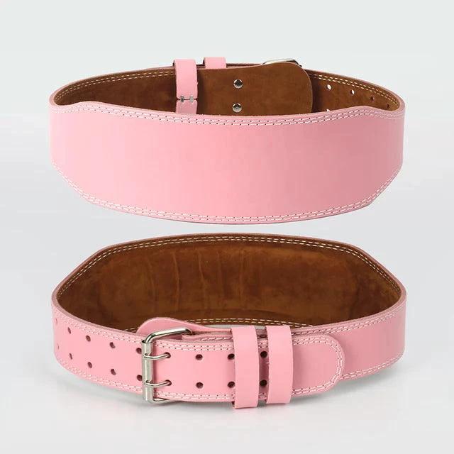 Pink Power Women's Weightlifting Belt for Strength and Safety