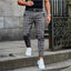 Men's Casual Plaid Print Trousers - Comfortable & Stylish