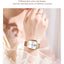 POEDAGAR Elegant Women's Mesh Watch - Waterproof Stainless Steel Timepiece