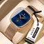 POEDAGAR Elegant Women's Mesh Watch - Waterproof Stainless Steel Timepiece