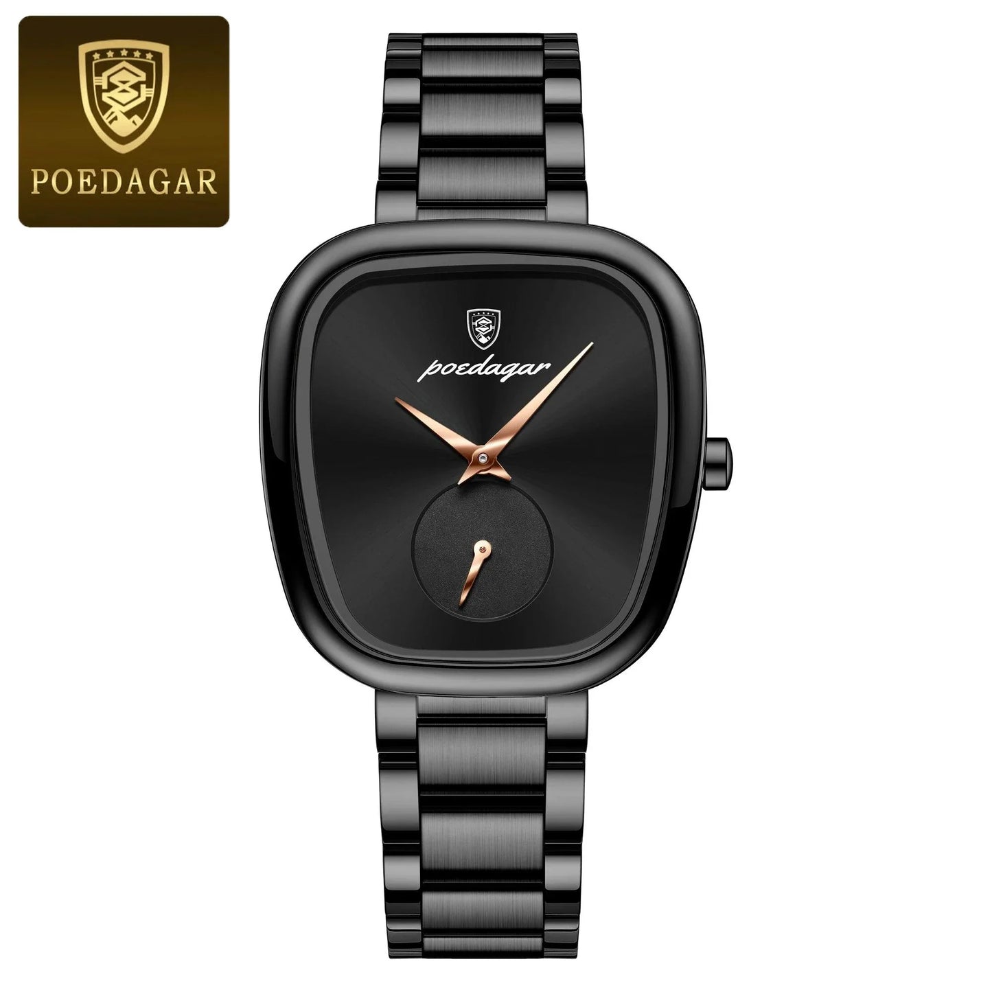 Montre à Quartz Élégante pour Femmes POEDAGAR - Acier Inoxydable Étanche