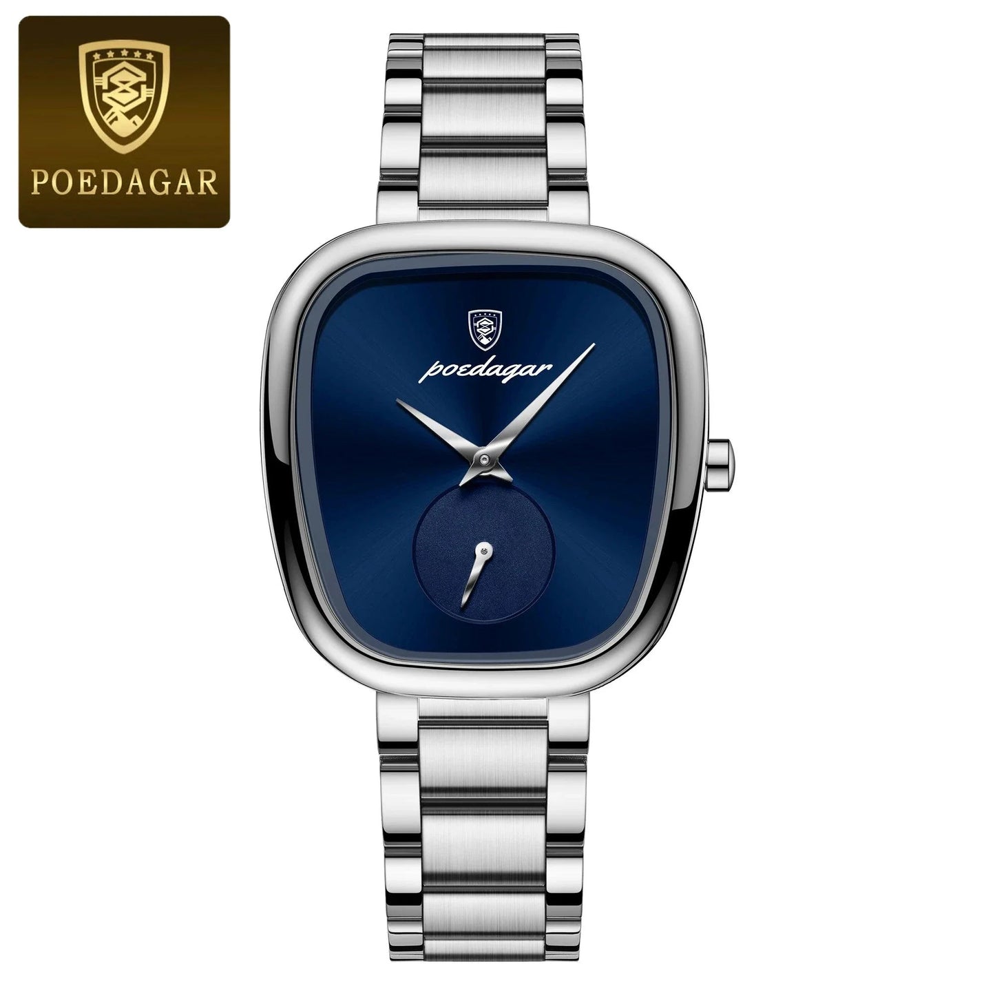 Montre à Quartz Élégante pour Femmes POEDAGAR - Acier Inoxydable Étanche