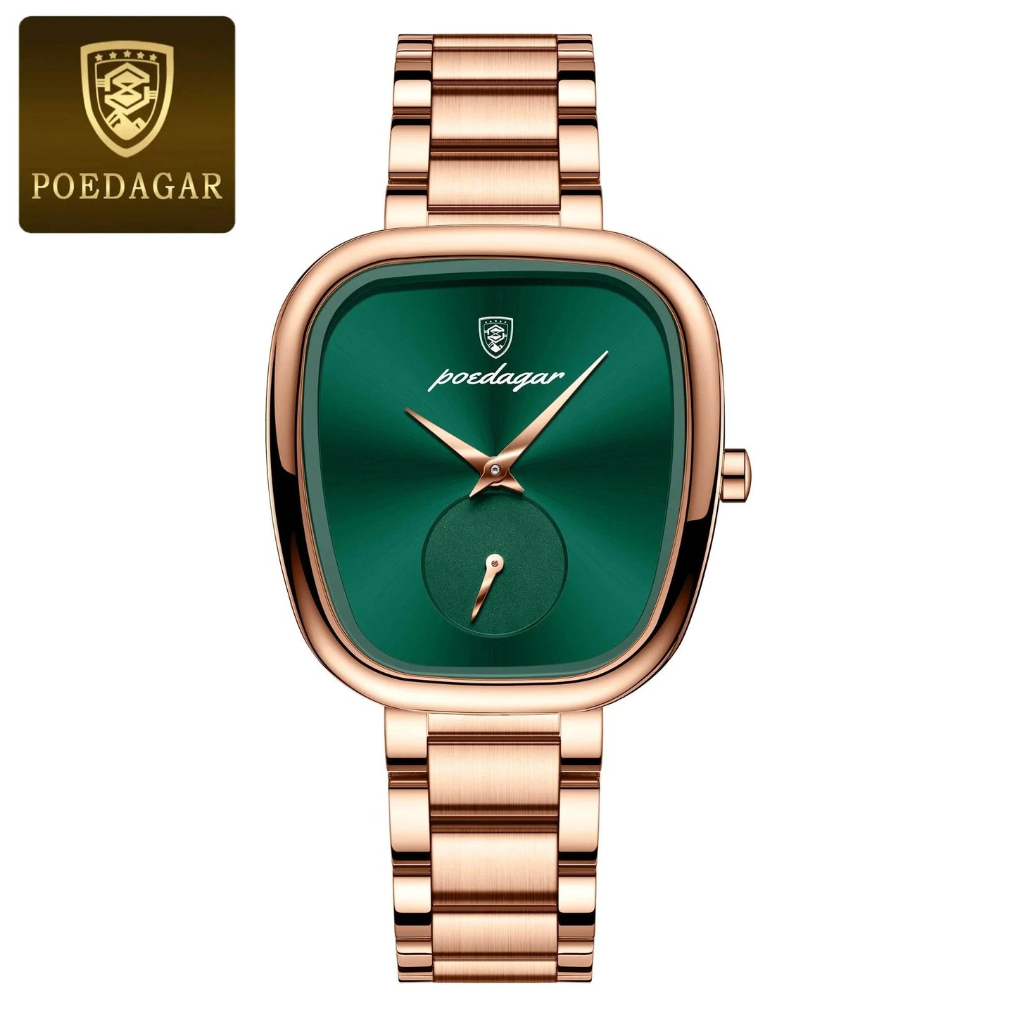 Montre à Quartz Élégante pour Femmes POEDAGAR - Acier Inoxydable Étanche