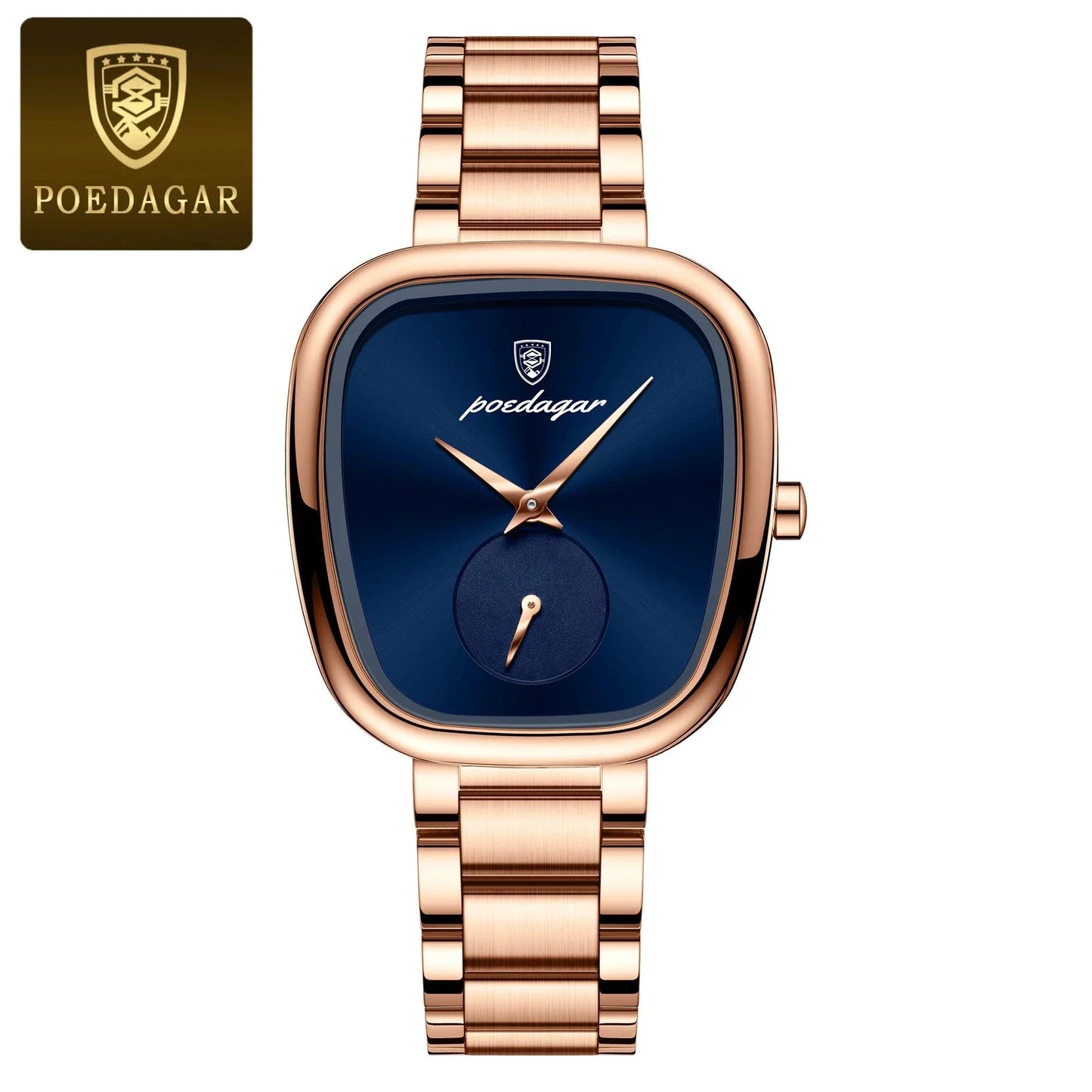 Montre à Quartz Élégante pour Femmes POEDAGAR - Acier Inoxydable Étanche