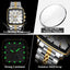POEDAGAR Luxury Chronograph Men's Watch - Waterproof & Luminous