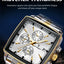 POEDAGAR Luxury Chronograph Men's Watch - Waterproof & Luminous