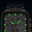 POEDAGAR Luxury Chronograph Men's Watch - Waterproof & Luminous