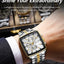 POEDAGAR Luxury Chronograph Men's Watch - Waterproof & Luminous