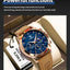 Reloj Cronógrafo de Lujo para Hombre POEDAGAR - Impermeable y Luminiscente