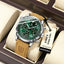POEDAGAR Men's Luxury Quartz Chronograph Watch - Waterproof Leather