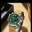 POEDAGAR Men's Luxury Quartz Chronograph Watch - Waterproof Leather